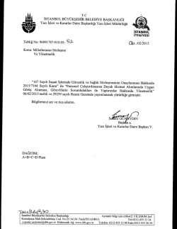 tebliğ no-52 - İstanbul Büyükşehir Belediyesi
