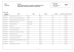 PAÍS SECCIÓN Turquía Otras instalaciones para la