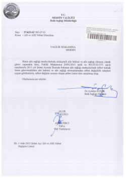T.c. _ _ MERSİN vALILİĞI - Mersin Sağlık M&uuml;d&uuml;rl&uuml;ğ&uuml;