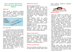 (Ocak) DİKKAT EKSİKLİĞİ VE HİPERAKTİVİTE BOZUKLUĞU