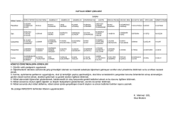 K. Mehmet G&Uuml;L Okul M&uuml;d&uuml;r&uuml; 1- G&uuml;nl&uuml;k vakit &ccedil;izelgesini uygulamak