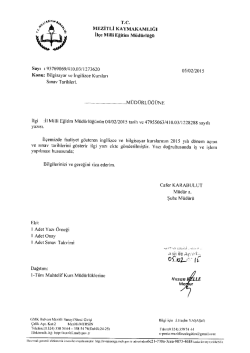 T.c. - Mezitli İl&ccedil;e Milli Eğitim M&uuml;d&uuml;rl&uuml;ğ&uuml;