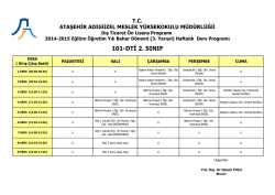 Dış Ticaret 2. Sınıf (Bahar D&ouml;nemi-4. Yarıyıl)