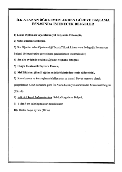 İLK ATANAN ÖĞRETMENLERDEN GÖREVE BAŞLAMA