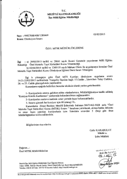 rc. MEzİTLİ KAYMAKAMLIĞI - Mezitli İl&ccedil;e Milli Eğitim M&uuml;d&uuml;rl&uuml;ğ&uuml;