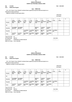 T.C. G&Ouml;NEN KAYMAKAMLIĞI SARIK&Ouml;Y &Ccedil;OK PROGRAMLI