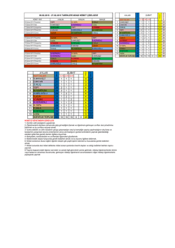 şubat ayı n&ouml;bet &ccedil;izelgesi