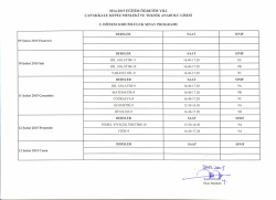 2014-2015 EGİTİM ÖGRETİM YILI ÇANAKKALE KEPEZ MESLEKİ