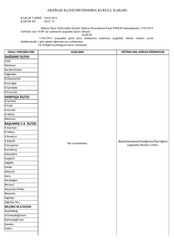 akhisar il&ccedil;e milli eğitim m&uuml;d&uuml;rl&uuml;ğ&uuml; 2006/62 sayılı genelge gereği