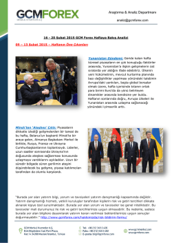 Araştırma & Analiz Departmanı