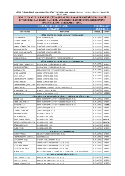 KESİN KAYIT TARİHİ (ASİL) YEDEK KAYIT NOT !!!!!!!KAYIT