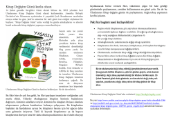 Kitap Değişim G&uuml;n&uuml; kutlu olsun