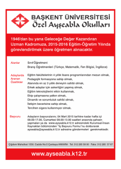 BAŞKENT ÜNİVERSİTESİ