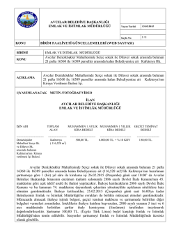 Avcılar Denizk&ouml;şkler Mahallesinde Ser&ccedil;e sokak ile Dilaver sokak