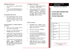 Orta&ouml;ğretim sisteminde dikkat edilecek hususlar (El Broş&uuml;r&uuml;)
