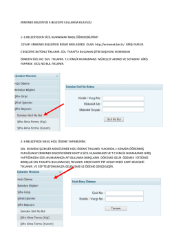 ermenek belediyesi e-belediye kullanım kılavuzu 1