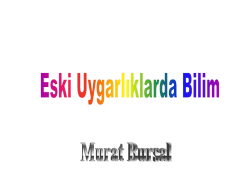 Eski Uygarlıklar