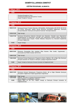 demiryollarında emniyet