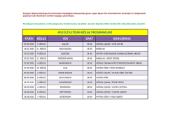 bayanlara y&ouml;nelik 6 aylık konferans tarihleri