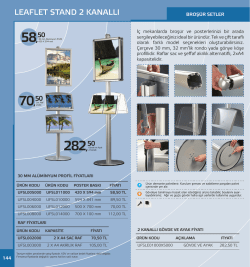 leaflet stand 2 kanallı