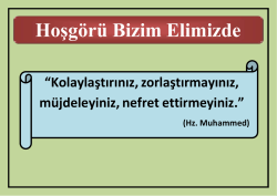 Hoşg&ouml;r&uuml; Bizim Elimizde