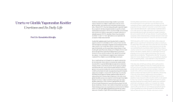 Urartu ve G&uuml;nl&uuml;k Yaşamından Kesitler/ Urartians and its Daily Life