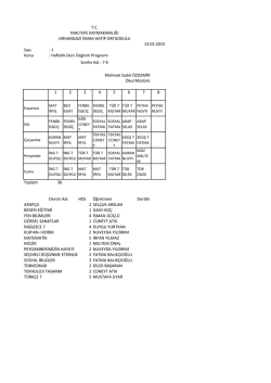 7-E Sınıfı