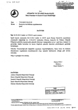 Karayolu &Ouml;n Bildirim Uygulaması İptali