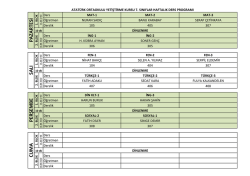 pazartesi salı per şembe cuma