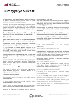 S&uuml;meyye`ye Suikast