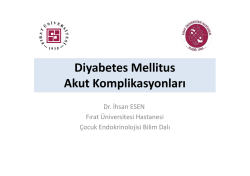Diyabetes mellitus akut komplikasyonlar&yacute;