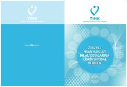 2014 yılı insan hakları ihlal iddialarına ilişkin sayısal veriler