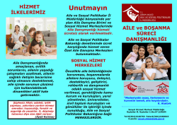 BİZ GELECEĞİZ - Çorum Aile ve Sosyal Politikalar İl Müdürlüğü