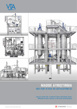 madde ayrıştırma - VTA Verfahrenstechnische Anlagen GmbH & Co