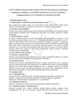 tütün ambar zararlılarına karşı tütün güvesine karşı koruyucu sidm