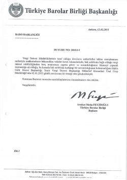 eki i&ccedil;in tıklayınız - T&uuml;rkiye Barolar Birliği