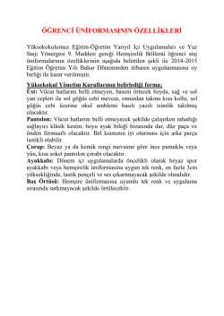 Staj &Uuml;niforması