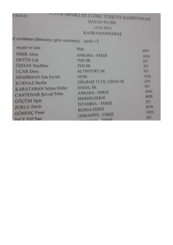 sm fl&ouml;re bayan - T&uuml;rkiye Eskrim Federasyonu