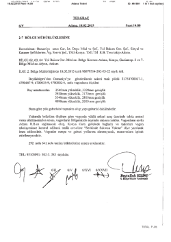 18.02.2015 - TCDD 6. B&ouml;lge