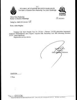 tebliğ no-68 - İstanbul Büyükşehir Belediyesi