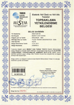 Topraklama Yetki Belgesi - Murat Can TURAN