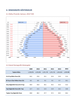 A- DEMOGRAFİK G&Ouml;STERGELER