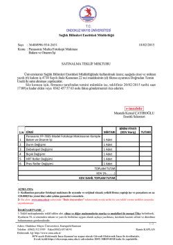 Panasonic Marka Fotokopi - Sağlık Bilimleri Enstit&uuml;s&uuml;