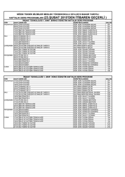 23.şubat 2015`den itibaren ge&ccedil;erli