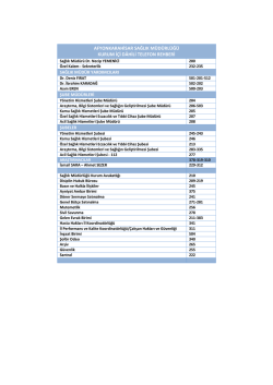 Kurum İ&ccedil;i Rehber - Afyonkarahisar İl Sağlık M&uuml;d&uuml;rl&uuml;ğ&uuml;