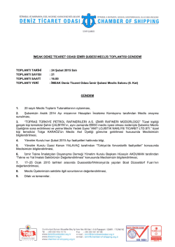 Şubemizin Şubat 2015 Meclis Topkantısı G&uuml;ndemi.