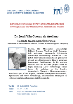 Dr. Jordi Vila-Guerau de Arellano