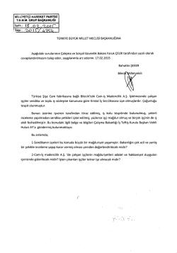 MlLLIvg-:T&ccedil;l HAREKET PAR`rlsl T.&szlig;.M.M. GRUP BAŞKANLIĞI