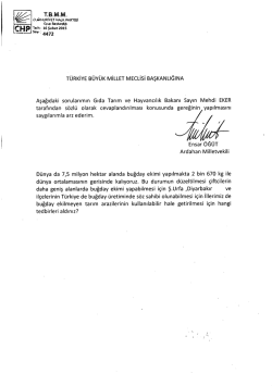 türkiye büyük millet meclisi başkanlığına