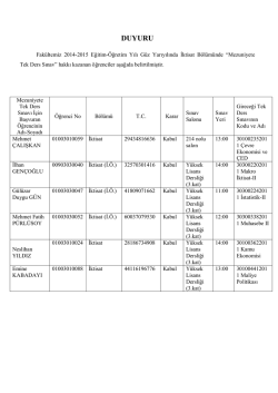 İktisat B&ouml;l&uuml;m&uuml;